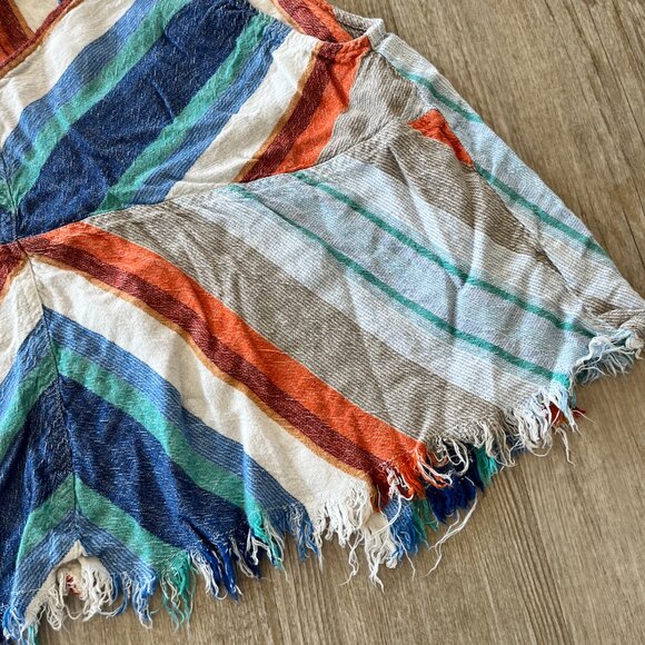 Womens Indigo Rein Multicolored Stripe Open Back Tank Top - XL - Picture 3 of 7